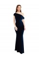 Discount Stretch Crepe Mermaid Long Sleeveless One Shoulder Formal Dress